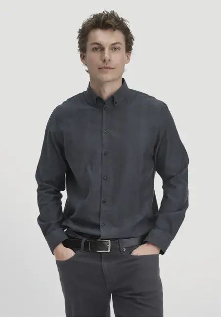 Flannel shirt Regular made of organic cotton with TENCEL™ Lyocell