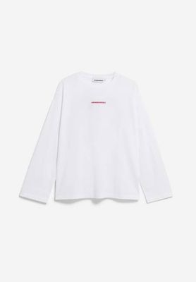 FIETA A SMILE LANGARMSHIRT | weiss-rosa neblig