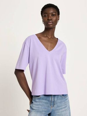 Shirt mit V-Ausschnitt (GOTS)