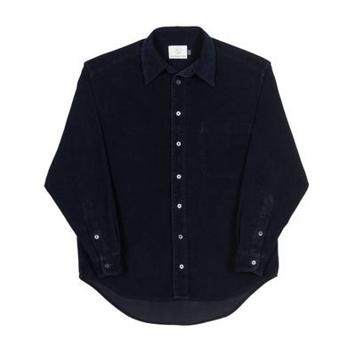 Corduroy Shirt- Black Indigo
