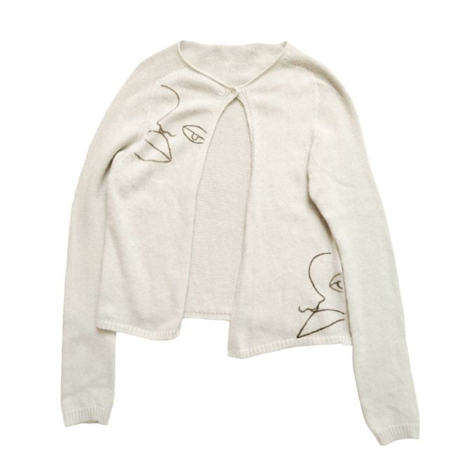 septum face knit cardi