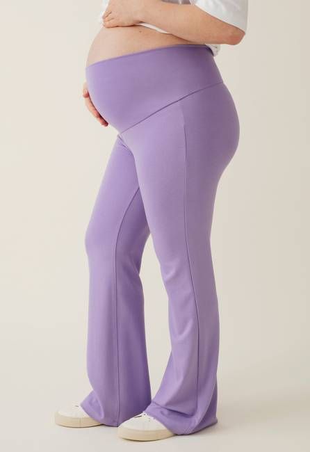 Maternity Flared Leggings in Organic Cotton – Comfort Meets Style