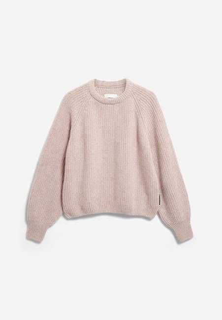 RIB KNIT SWEATER| honey melange