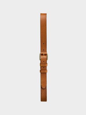 Dwayne Leather Belt Toffee Brown full-grain | Nudie Jeans