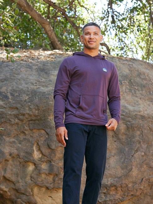 Triblend Embroidery Hoodie Tee