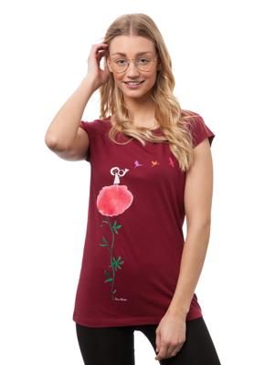 Kranichflug Cap Sleeve ruby