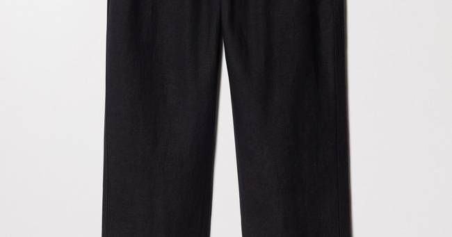 The Linen Trousers Black | 100% Belgian Linen | Asket