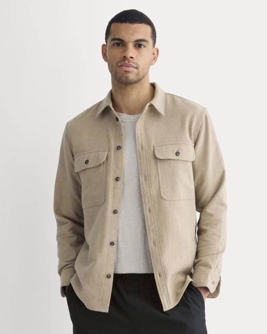 The Heavyweight Overshirt | Uniform | Dark Heathered Camel