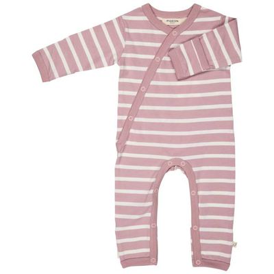 Kimono Romper (Breton Stripe) - Pink