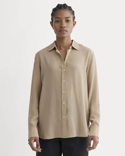 The Must-Have Shirt in Washable Silk | Burnt Sugar
