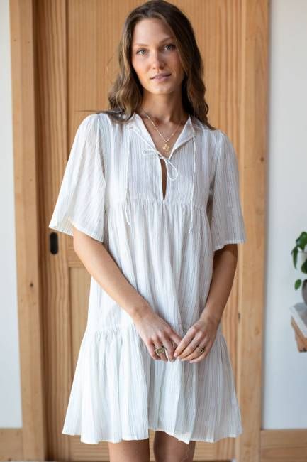 Isla Dress - Rainbow Ivory Lurex