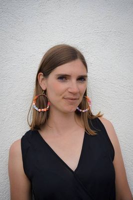 "Love is Love" - Vintage Bead Hoop Earrings - by Constance Wilde