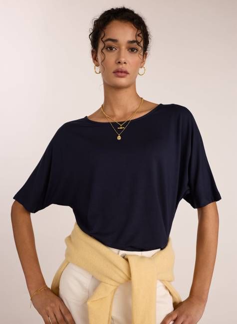 Carrie Relaxed Boat Neck Tee