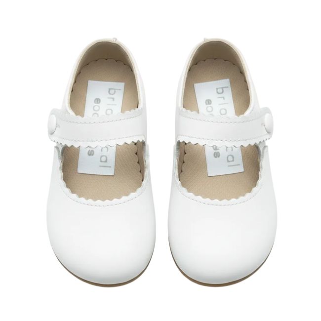 Britannical x Early Days - Emma Pre-Walker Baby Shoes - White