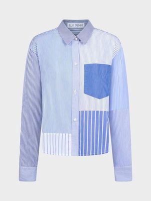 Emilie Shirt Patchwork Stripe Poplin