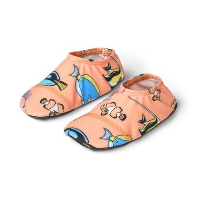 UV50 bathing shoes for children with fish