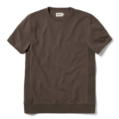 The Short Sleeve Fillmore Crew in Walnut