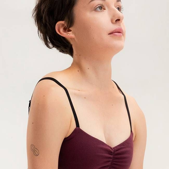 Bio Bustier Yoga aubergine - kaufen