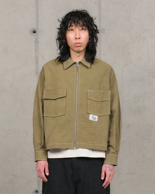 555 Jacket - Olive Wonky-Wear