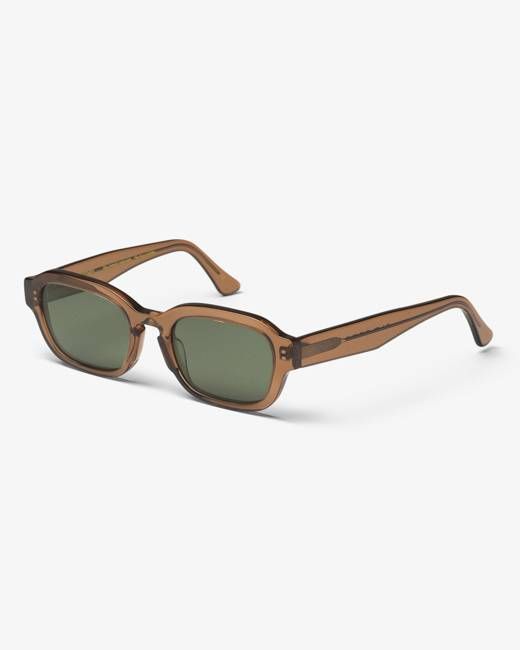Colorful Standard Sunglass 01 - Coffee Brown - Green