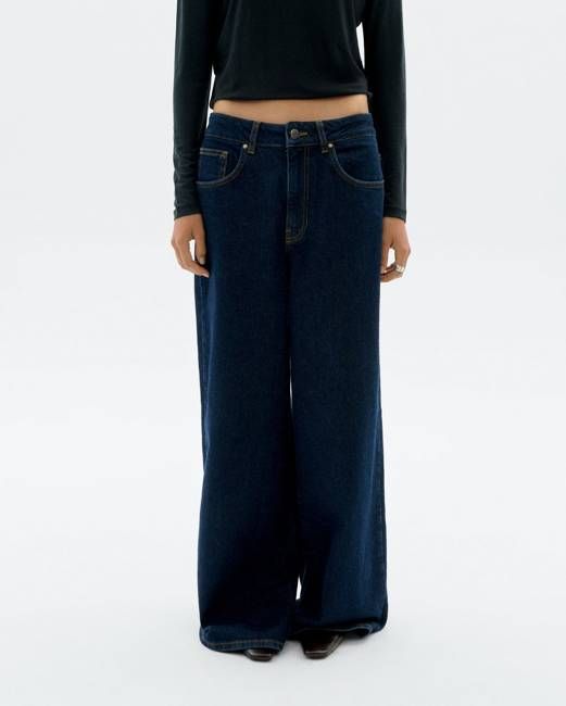 Dark navy wide leg Hedda jeans
