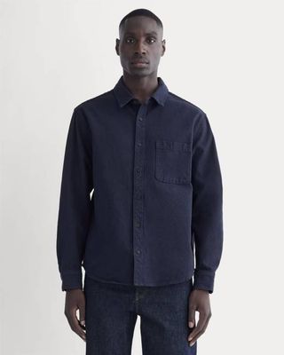 The Canvas Organic Cotton Overshirt | Navy