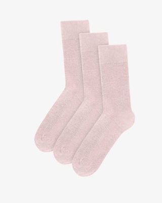 Classic Organic Sock - Faded Pink (3-Pack)