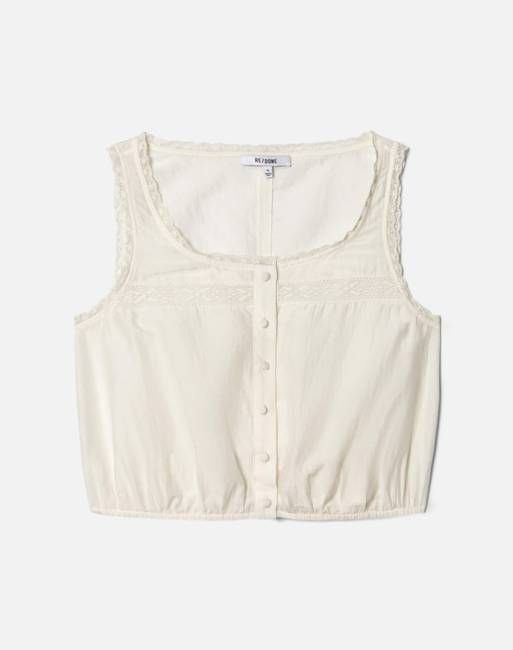 Allegra Top - Vintage White