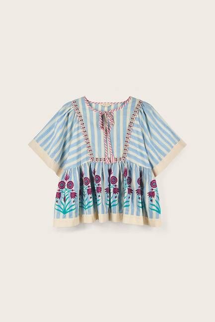 Rylea Printed Cotton Top