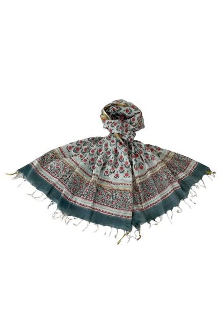 Cotton Blockprint Stole No. 6 Jodhpur Edit