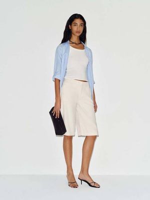 Elio Low Rise 14" Denim Trouser Shorts