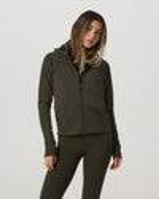 Chilled Out Full Zip | Women's Olive Training Jacket | Vuori