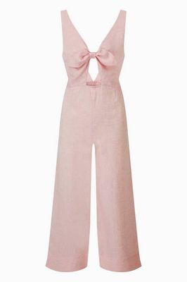 Gretl Linen Jumpsuit in candy - Sample