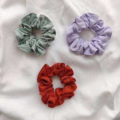 Pack of Three Gauze Scrunchies - Chillax.co