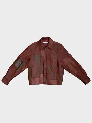 Cherry Red Leather Bailey Bomber | One-of-a-kind