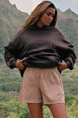 Dawn Oversized Hooded Sweatshirt - Deep Earth Dawn French Terry