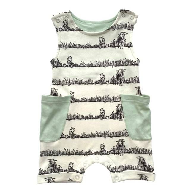 GOTS Certified Organic Cotton Sleeveless Romper - Billie & Kid