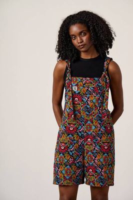 Original Shorts - Cotton Dungarees Shorts in Artisan Print