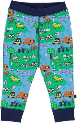 Baby leggings with landscape