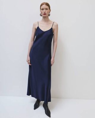 Satin Gown | Indigo