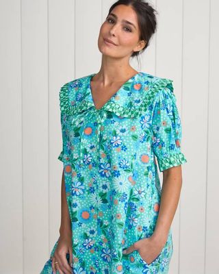Printfresh + Oh Joy! - Posh Petals - Nostalgia Nightgown - Spearmint