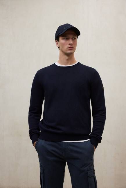 NAVY BLUE BAYONA SWEATER