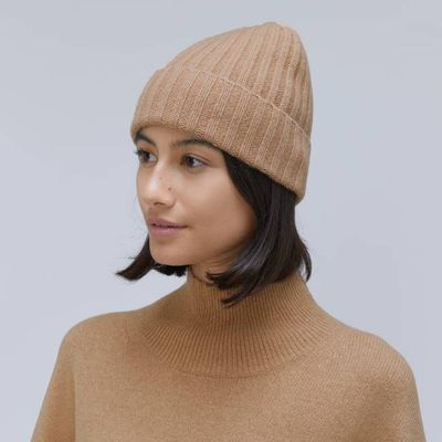 The Cashmere Beanie | Light Camel