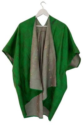 Vintage Silk Trudi Poncho No.49 Jodhpur Edit