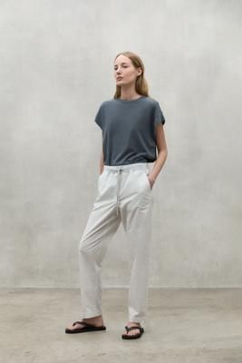 WHITE GANGES TROUSERS