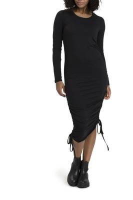Thia Luxe Jersey Ruched Midi Dress