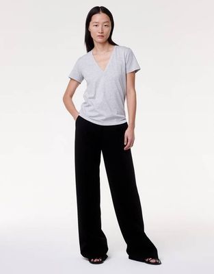 V-Neck Tee | Heather Grey