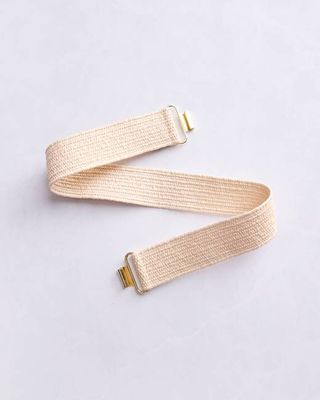 Tan - Raffia Belt - Garland Bags