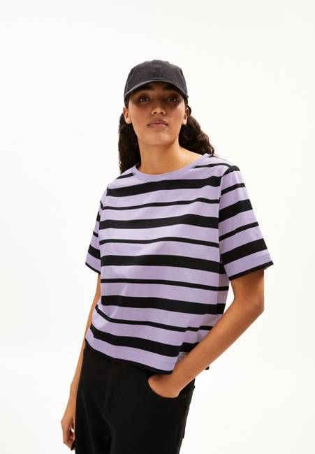 FINIAA BLOCK STRIPES| lavender light-black