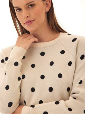 Deandra Polka Dot Cozy Sweater